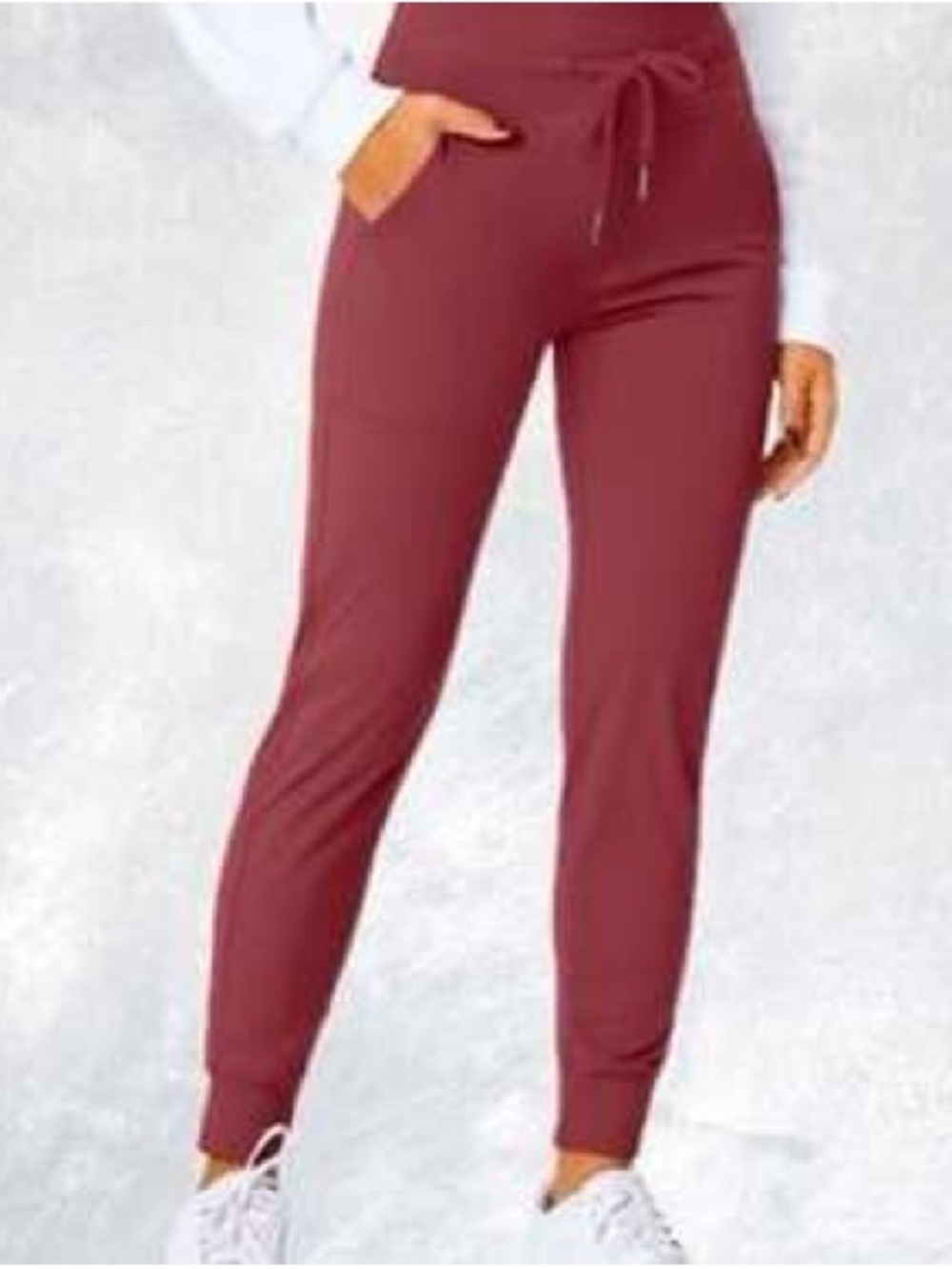 HALARA Deep Rose Drawstring Joggers. NWOT